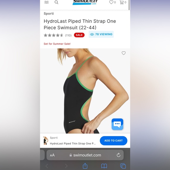 Competition swim suit size 26, black - Picture 1 of 3